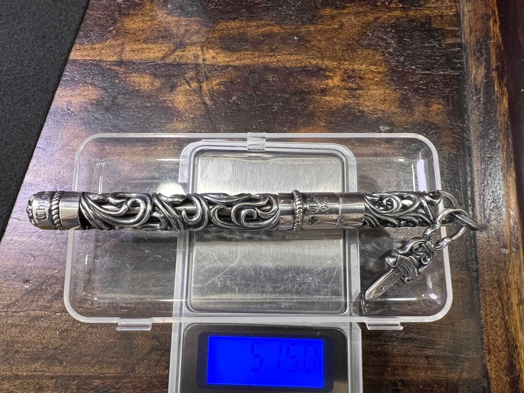 S925刻印有：重厚シルバーペンダントとしても使えるペン　SZB005