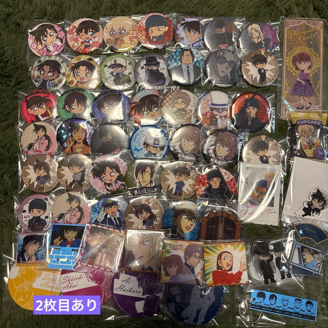 名探偵コナン　まとめ売り　缶バッジ　ポストカード