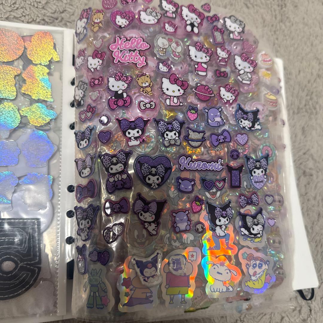 シール帳完成品20ページ ボンボンドロップシール タイルシール ウォーターシール