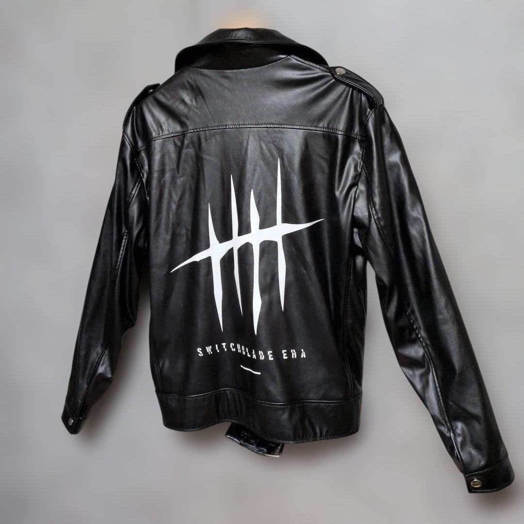 極美品　AEW 新日本プロレスジェイ・ホワイト　ダブルライダースジャケットXXL