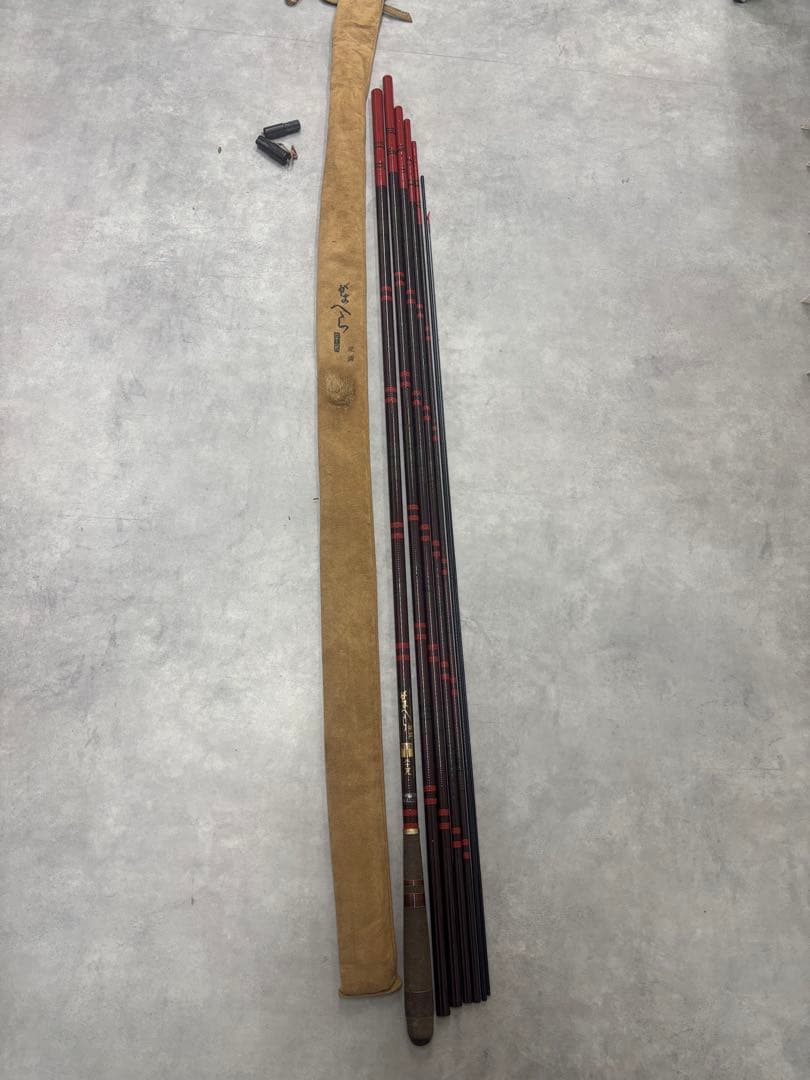 がまへら　MARK II 硬調　21尺　ヘラブナ竿　ケース付き