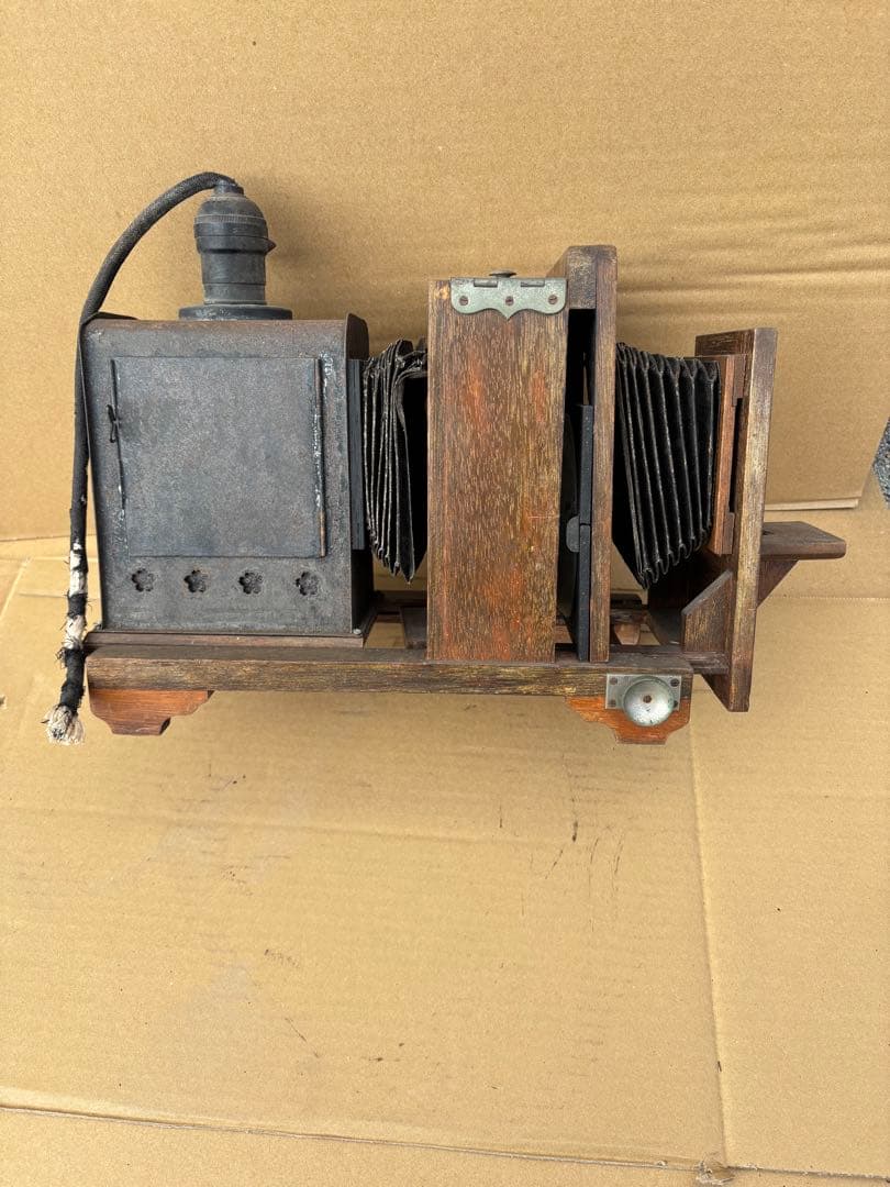 アンティークな幻灯機（マジックランタン）　写真引き伸ばし機　希少