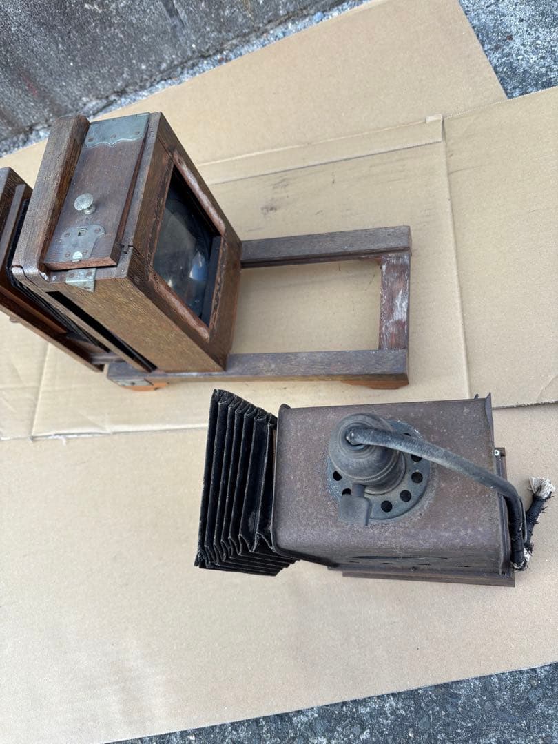 アンティークな幻灯機（マジックランタン）　写真引き伸ばし機　希少