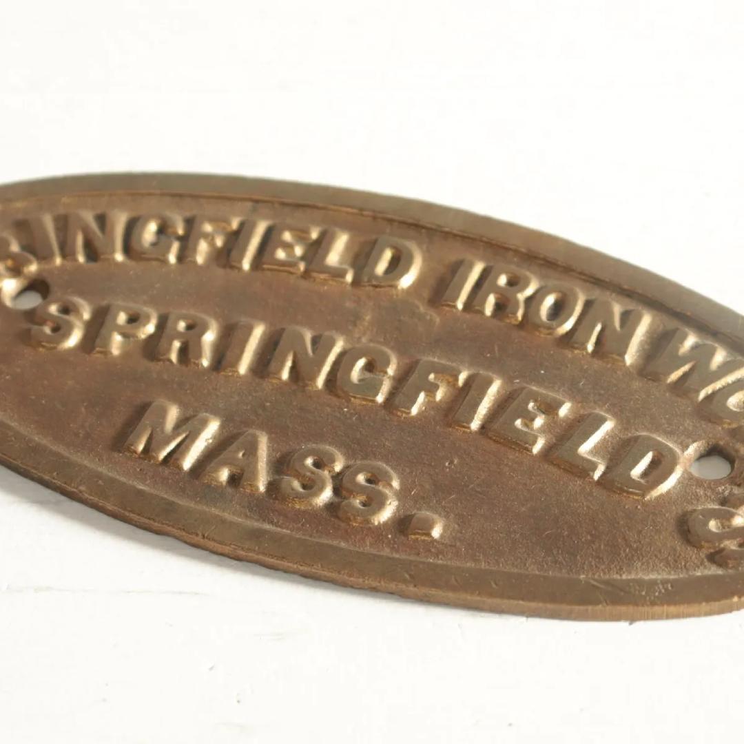 USAビンテージ ブラス真鍮プレート サインプレート　銘板 インダストリアル