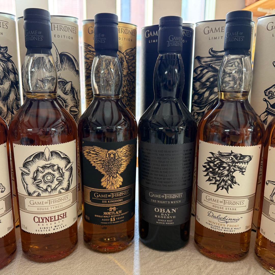 ウィスキー　ゲーム・オブ・スローンズ　9本セット
