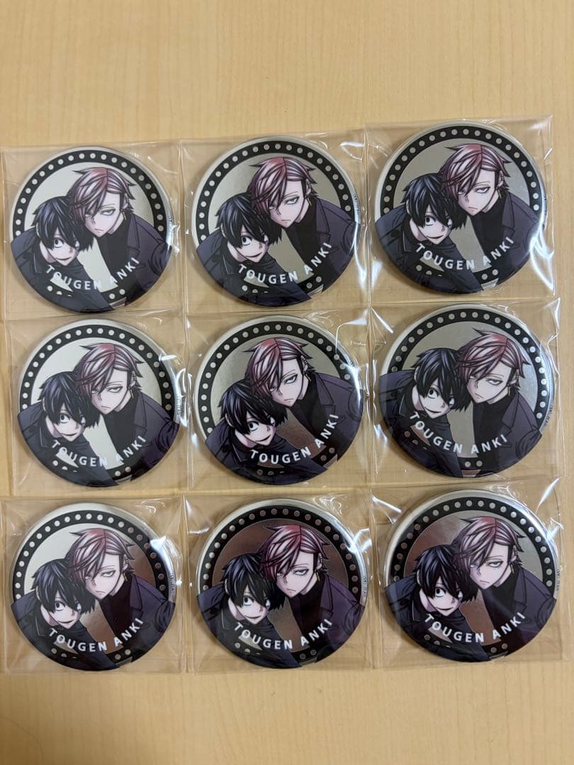 桃源暗鬼 淀川 真澄 花魁坂 京夜 ファボテリア メタリック缶バッジ　9個セット