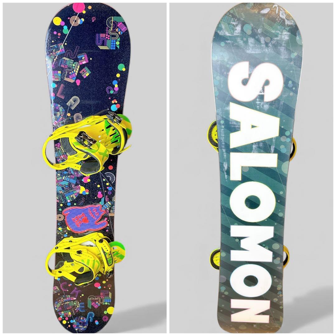 【美品】SALOMON×FLUX レディース スノーボード 3点 138cm