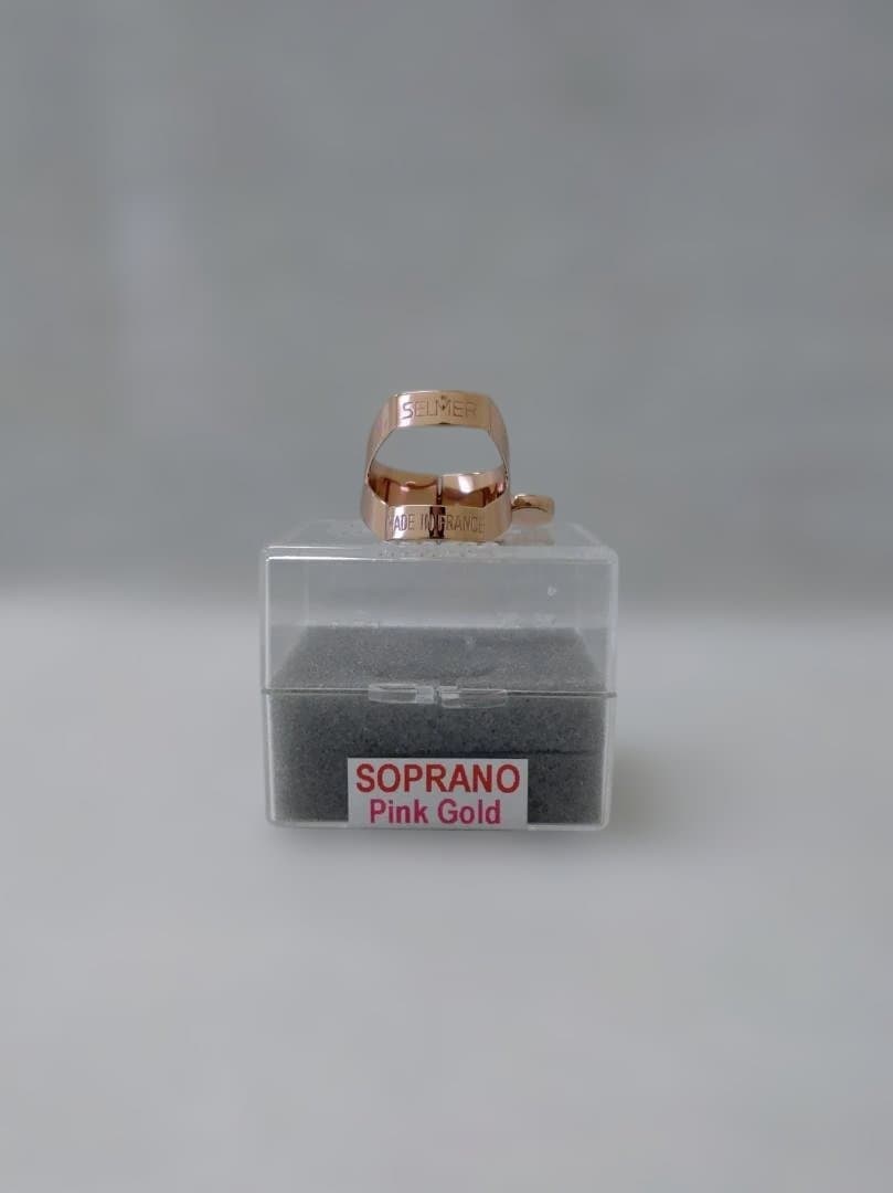 SELMER　ソプラノサックス リガチャー　ピンクゴールド