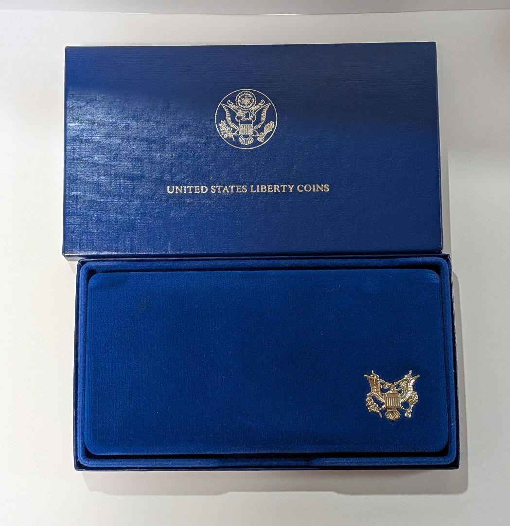 美品　1986年 アメリカ 自由の女神 記念銀貨　レトロ　コレクション　付属品有