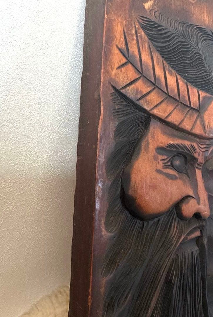 北海道　お土産　木彫り　オブジェ　ヴィンテージ　昭和レトロ