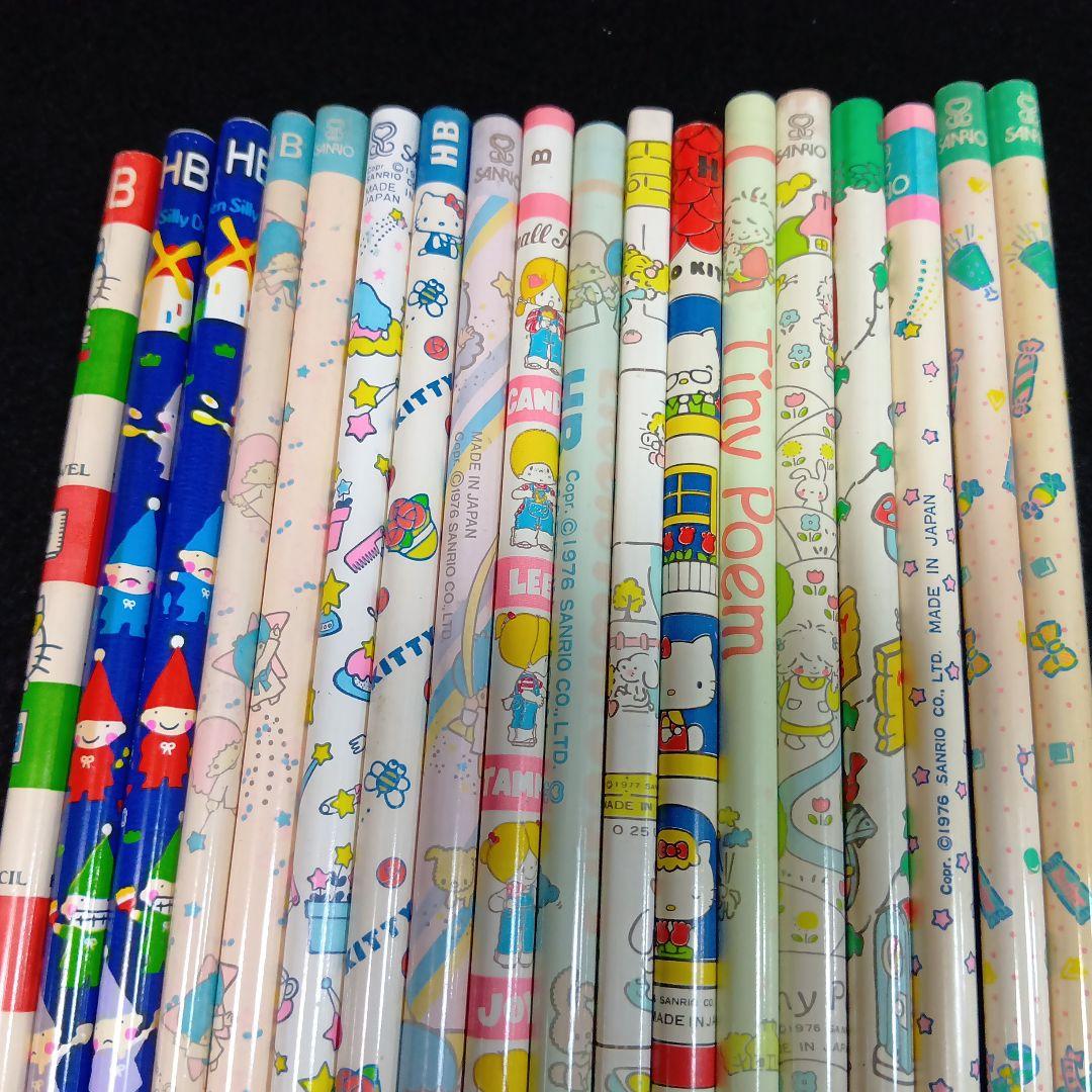 は*】様 ■ 昭和レトロ サンリオ 人気キャラクター柄鉛筆 18本セット 日本製