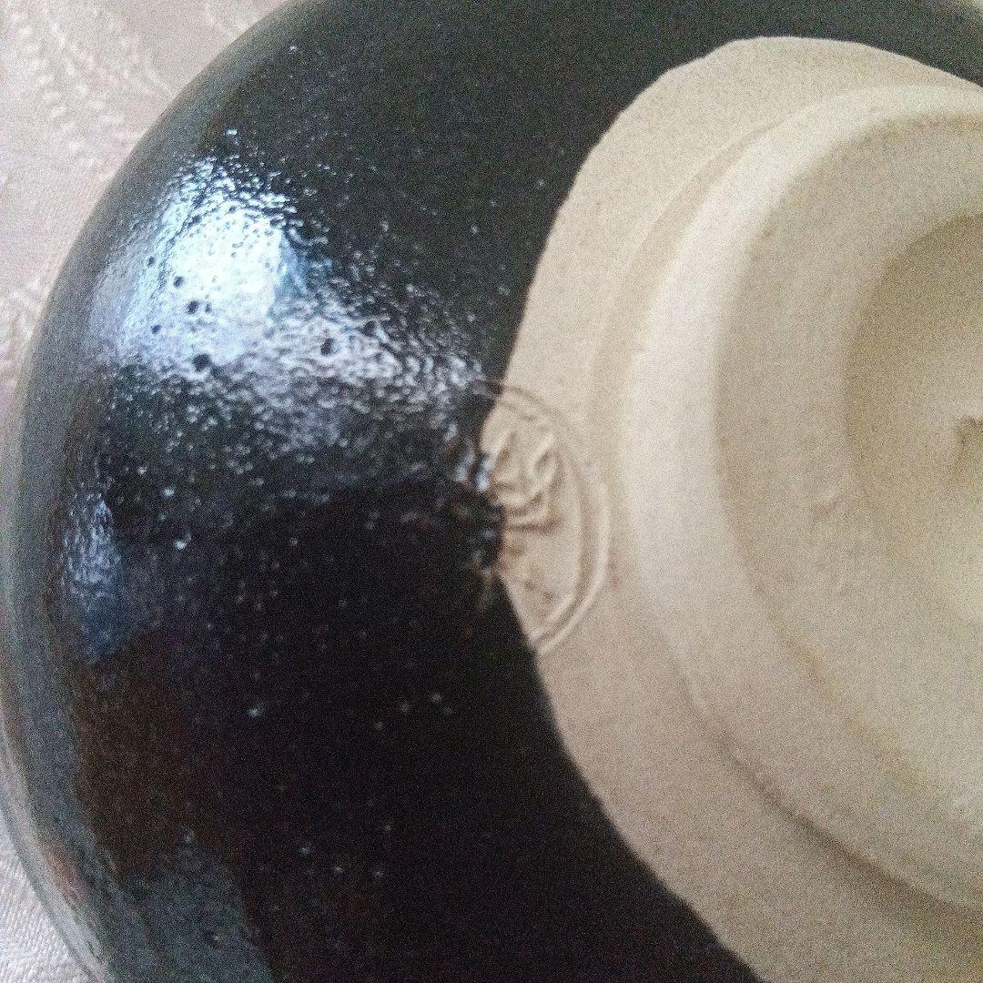 楽七造り　黒楽茶碗　在銘　茶道具　美品