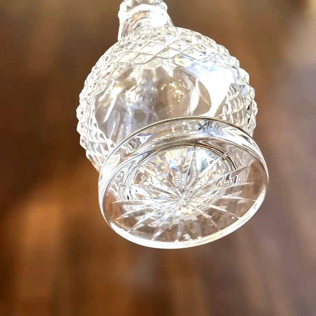 新品 欧州高級ブランド切子クリスタルガラス 非常に美しいブランデーデキャンタ