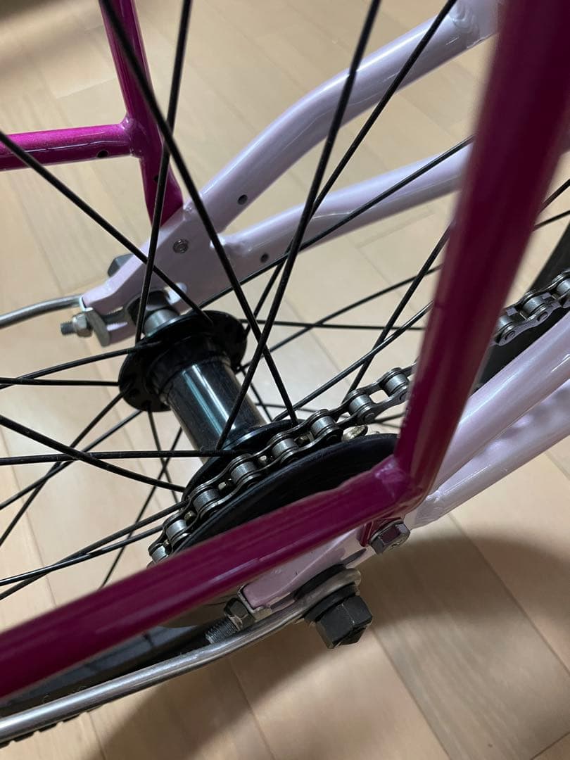 (引取限定）ヨツバサイクル　ピクニック20インチ ピンク色 2021年頃モデル