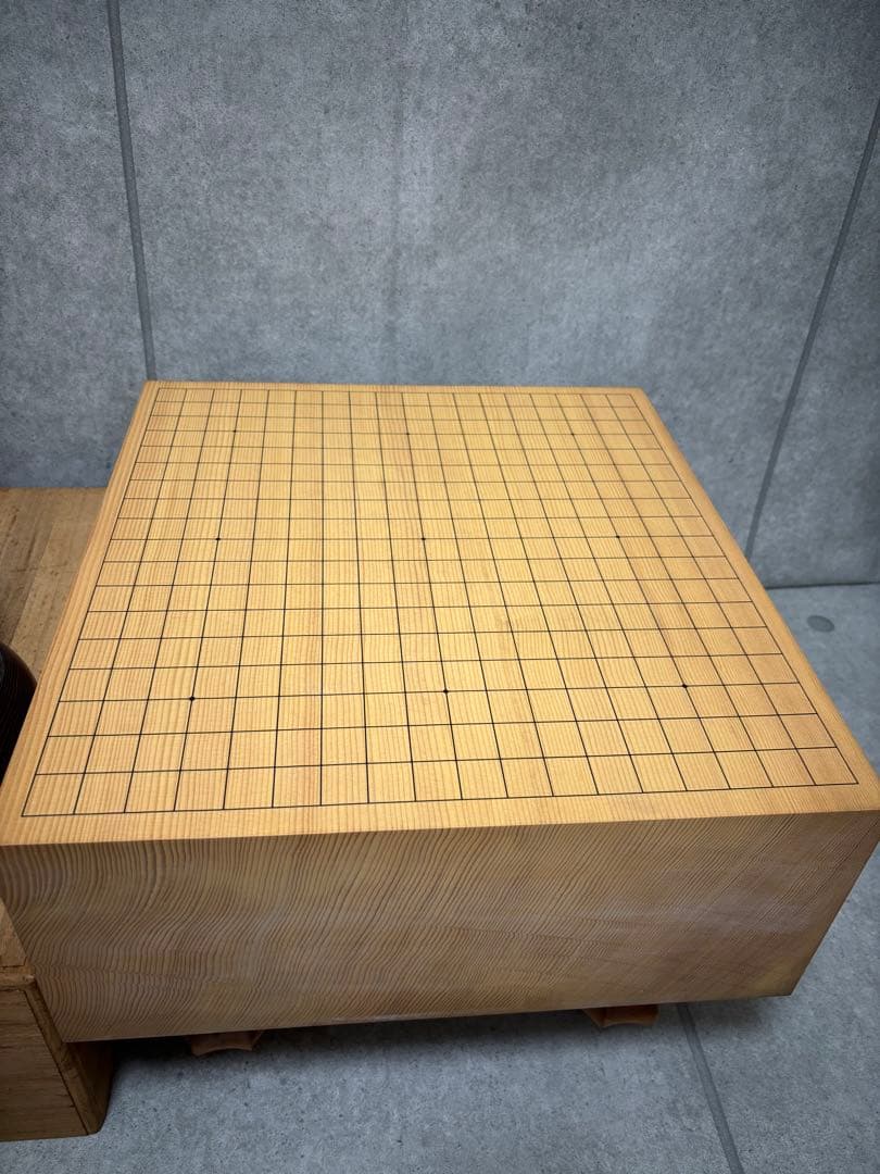 榧　柾目　厚み17.5センチ　碁盤　碁石セット