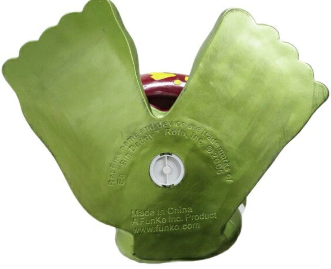 ラットフィンク(Rat Fink) ビッグソフビバンク　メタリックグリーン