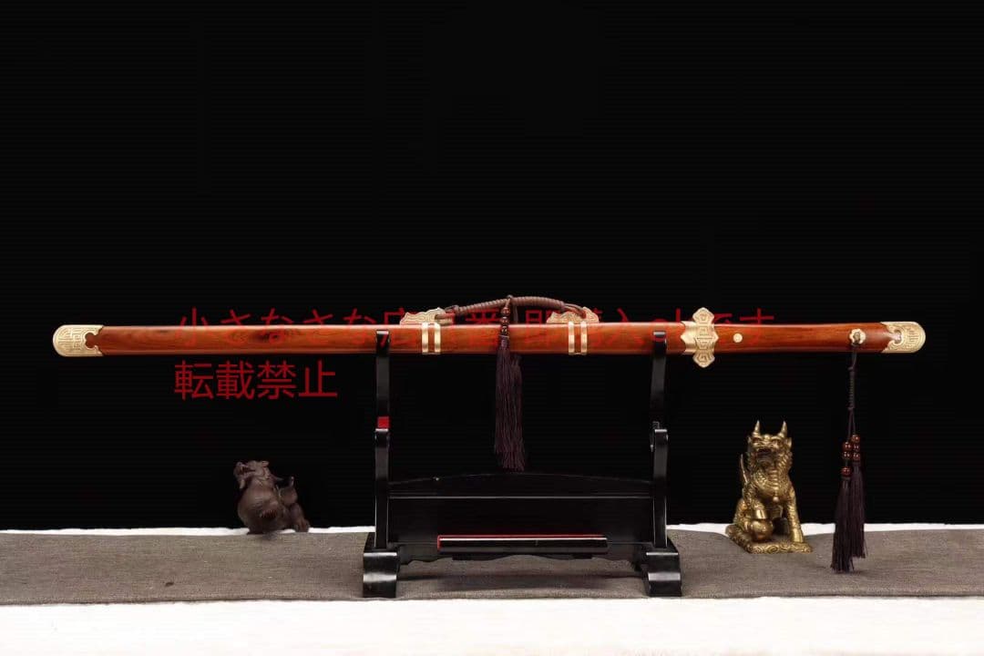 26寸百製鋼酸枝木八面唐剣羽林将軍 唐剣  模造刀·模擬刀  居合刀