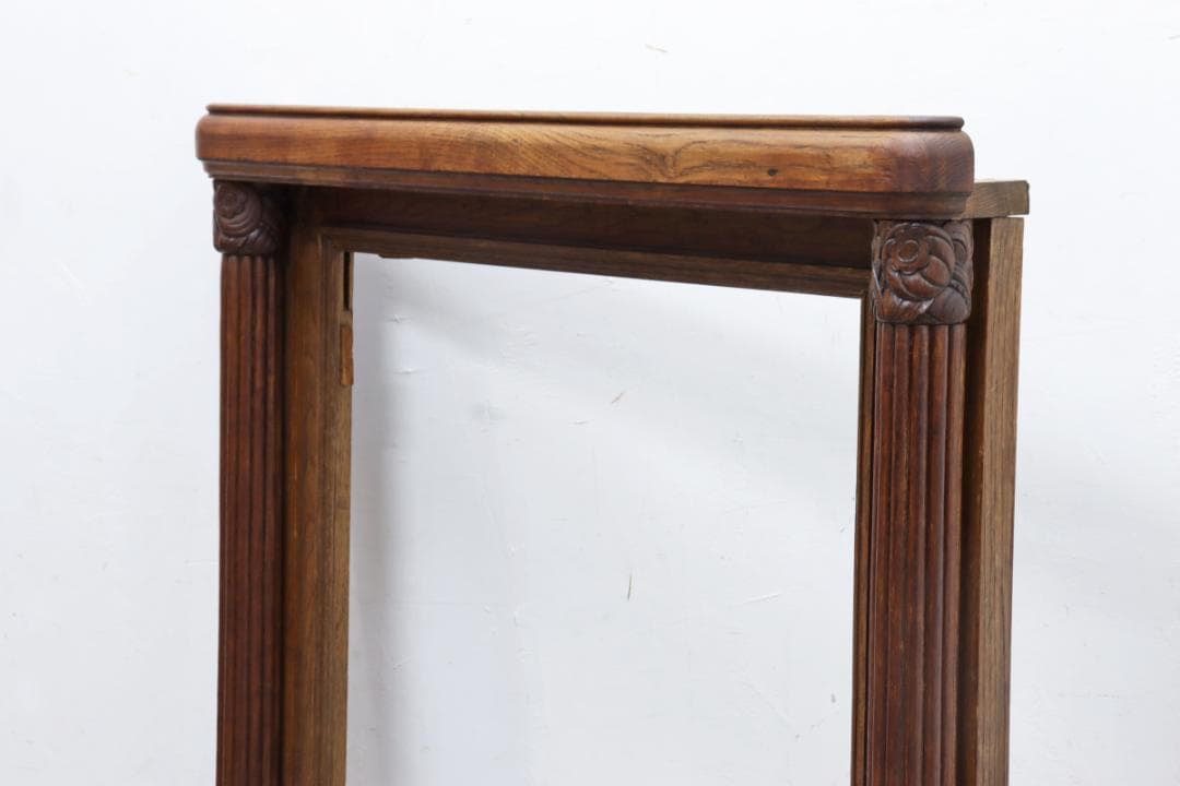 ヴィンテージ オーク無垢材 額 装飾 フレーム オブジェ 木枠 店舗什器