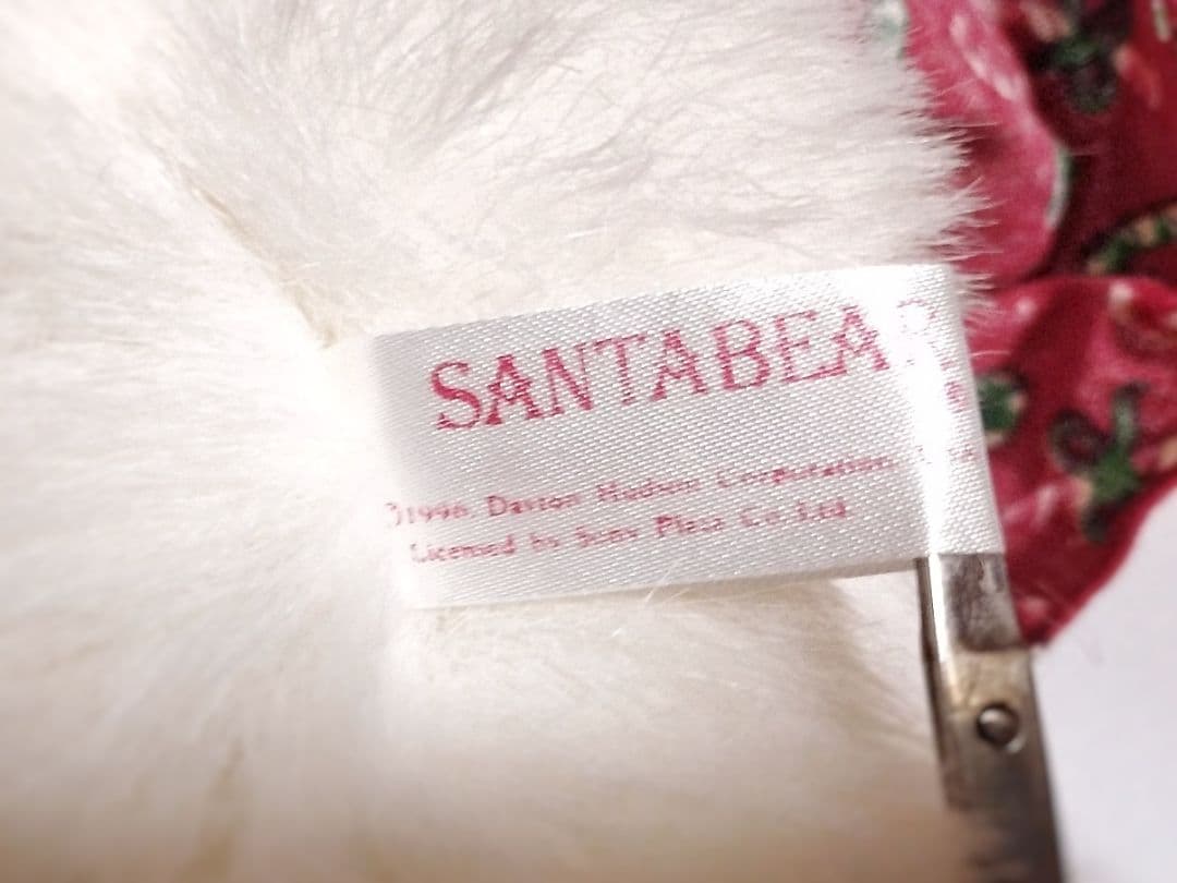 SANTA BEAR シロクマ 白熊 ぬいぐるみ 赤衣装 ヴィンテージ 非売品