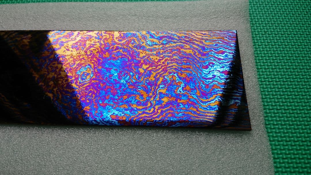 ティマスカス・ロングプレート (チタン合金製ダマスカス) Timascus