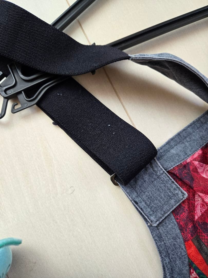 BURTON　ビブパンツ　スノーボードウェア　デニム風