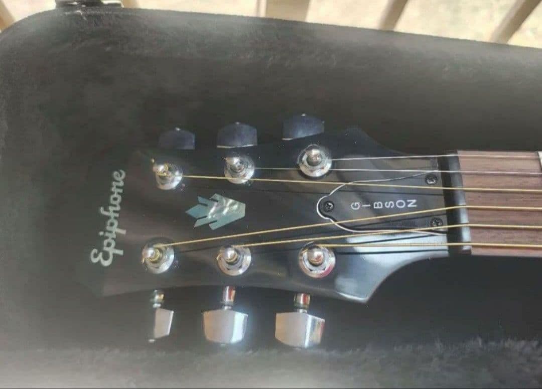 超美品 展示品 Epiphone PR-350B Wピックアップエレアコ
