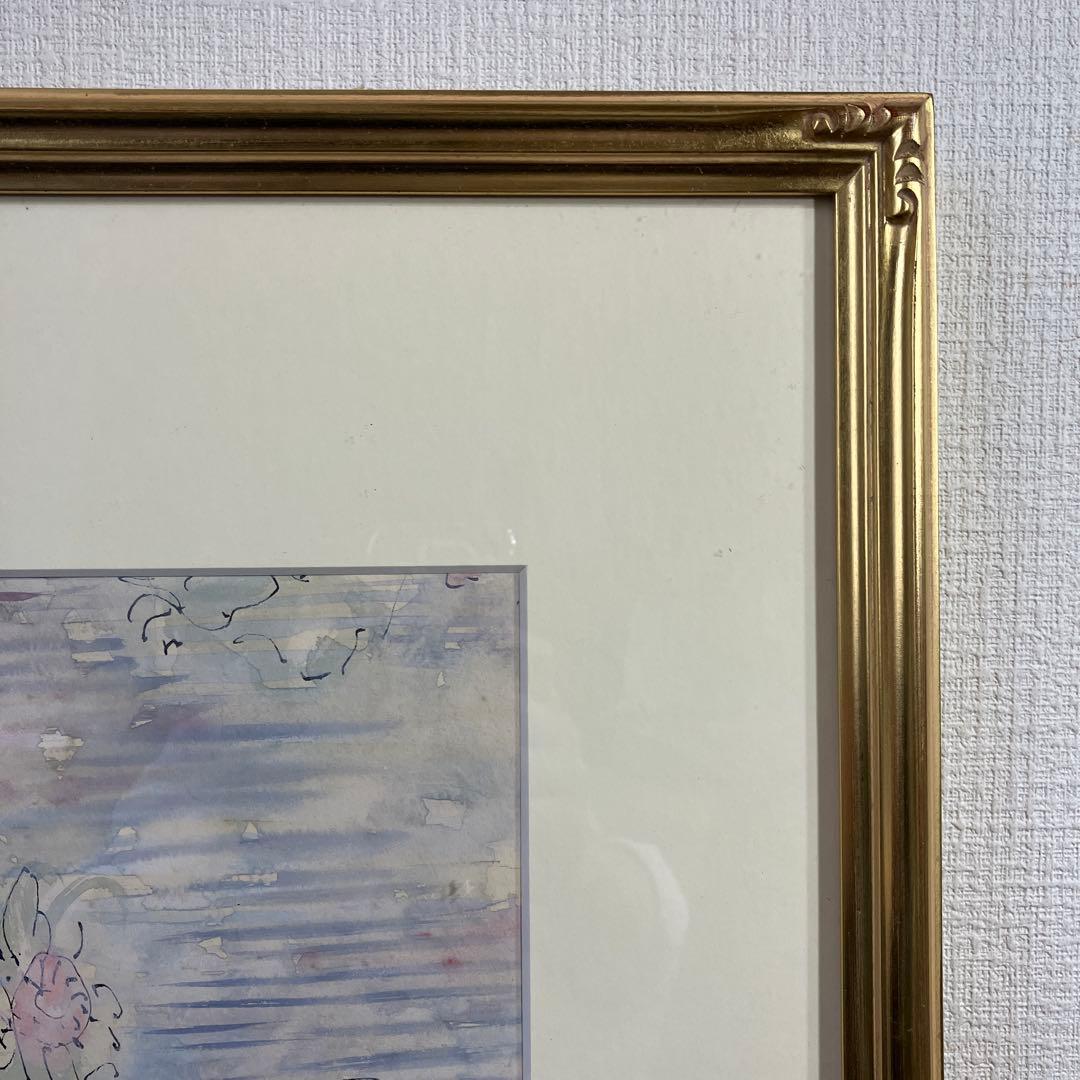 水彩　長森聰「静物花」