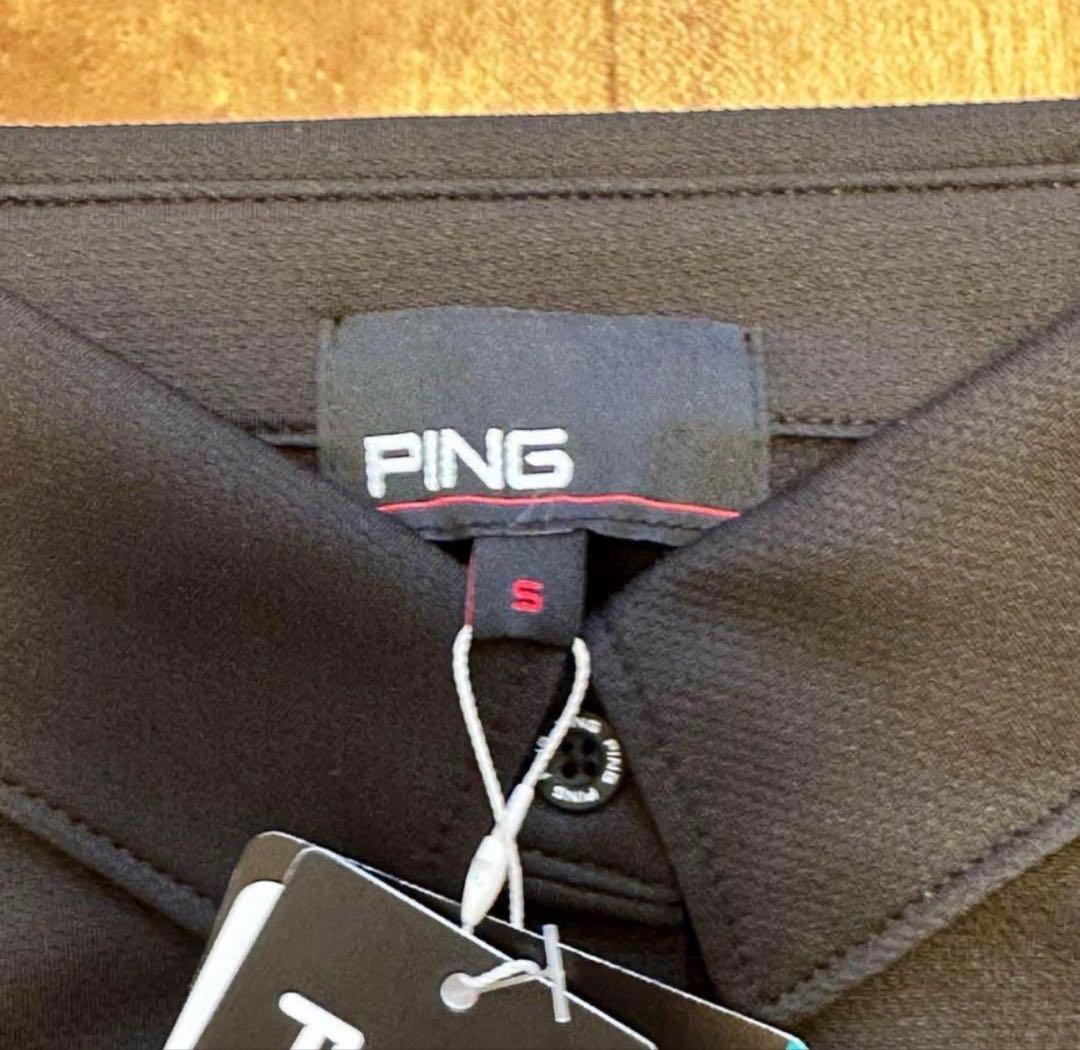 PING 長袖　ポロシャツ　スリットスカート　ストレッチ　総柄　春夏秋　長袖