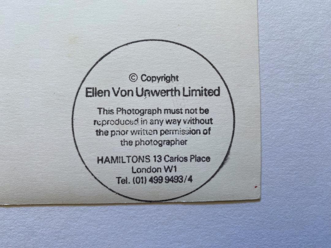 エレン・フォン・アンワース「GANG STER」オリジナル・プリント額装