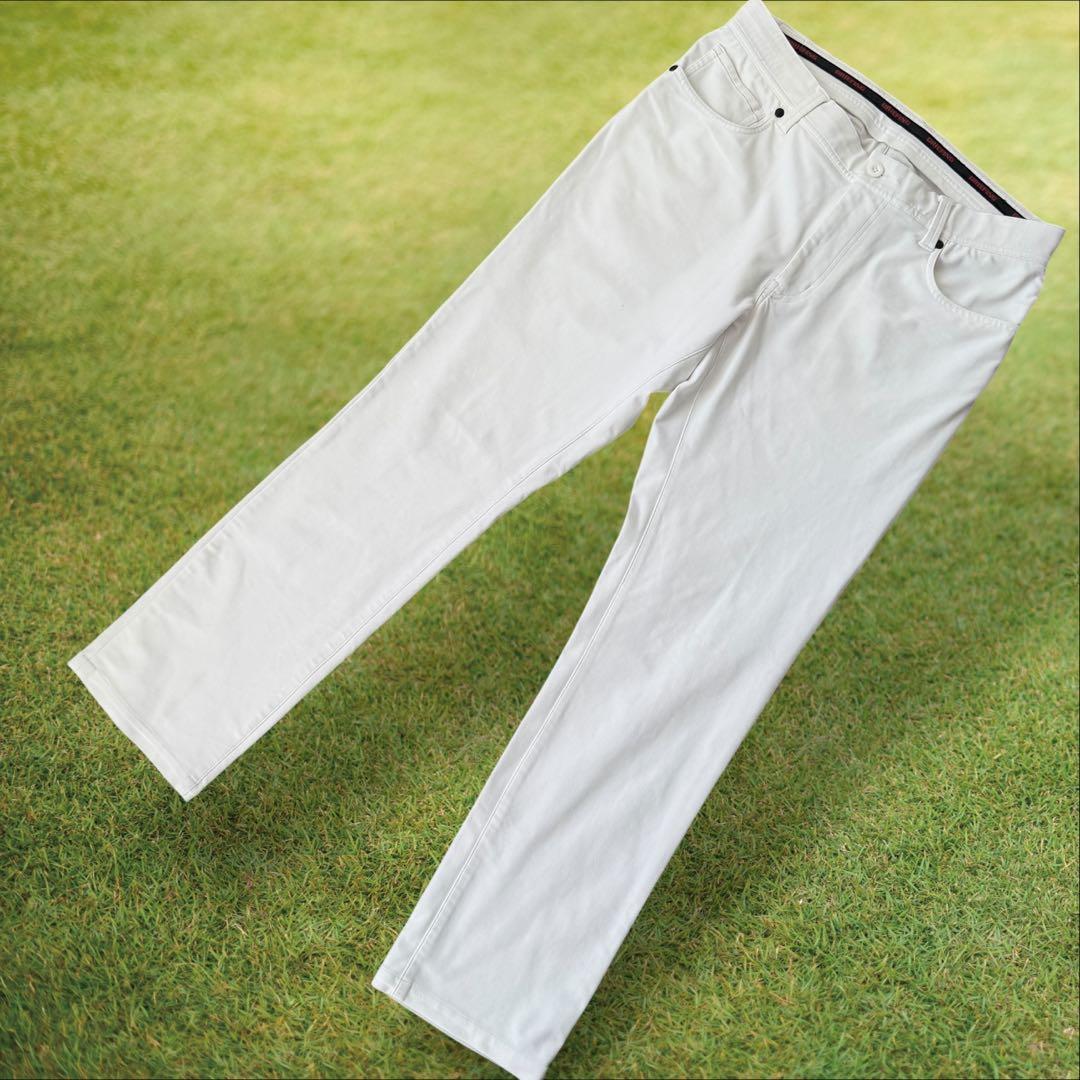 ブリーフィングゴルフ　パンツ　L〜XL相当 白　ホワイト　ストレッチ