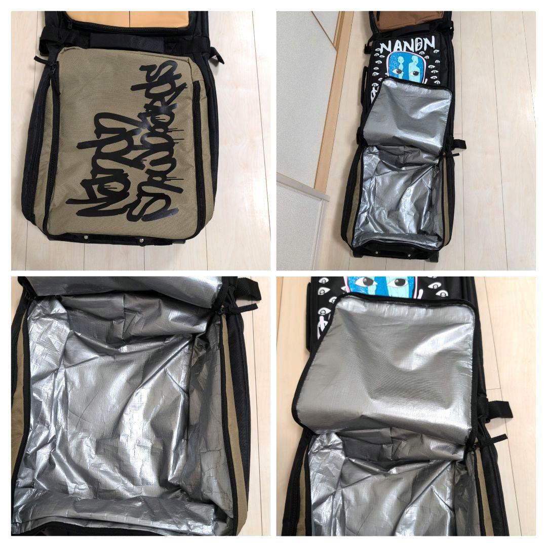 【極美品】スノーボードバッグ キャスター付き 伸縮可能 165-177cm 対応