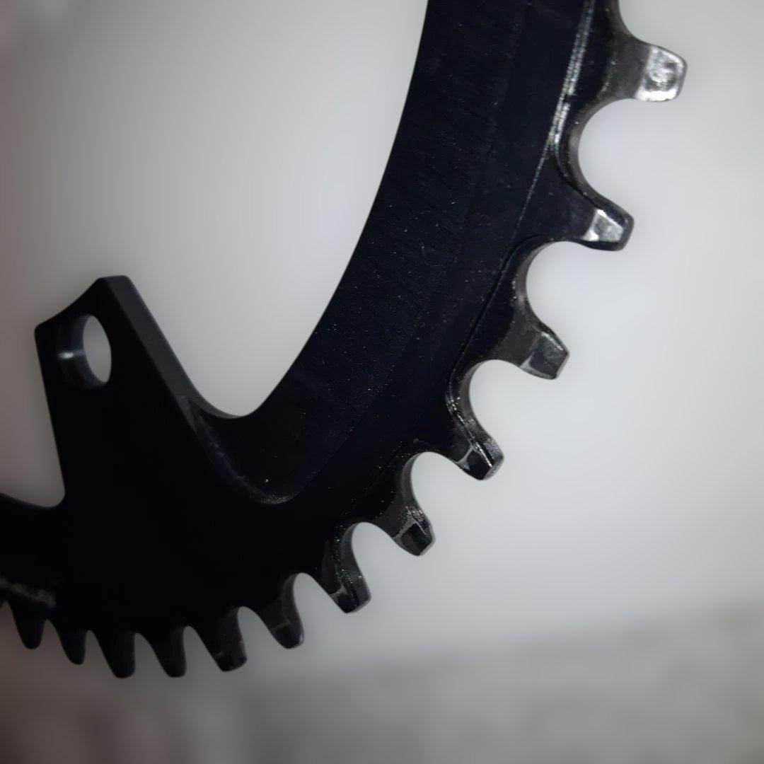 【美品】メローズユナイテッドピースキーパー チェーンリング54Tピューターグレイ