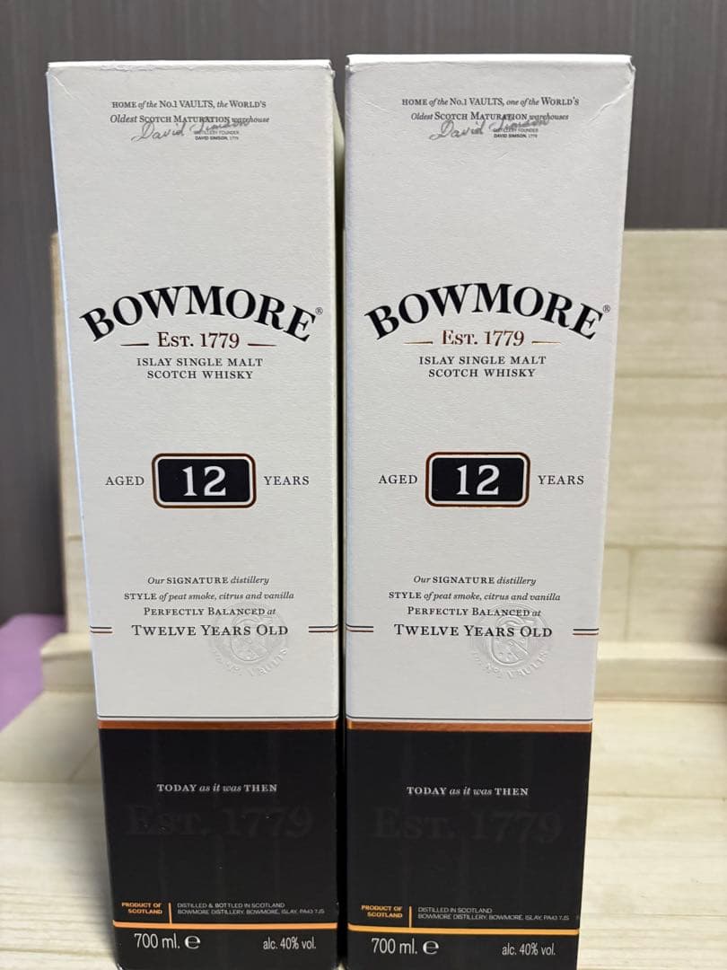 BOWMORE 12年 ウイスキー 700ml 2本セット