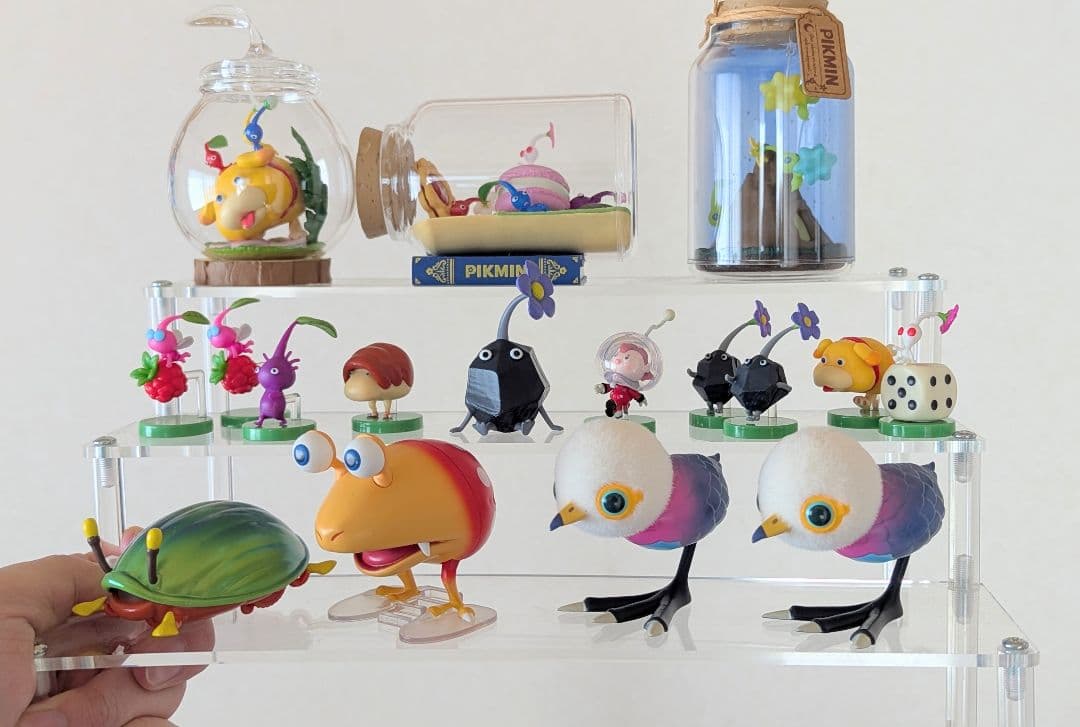 【クリア台座付き】はらたくピクミン チョコエッグ せまる 原生生物 テラリウム