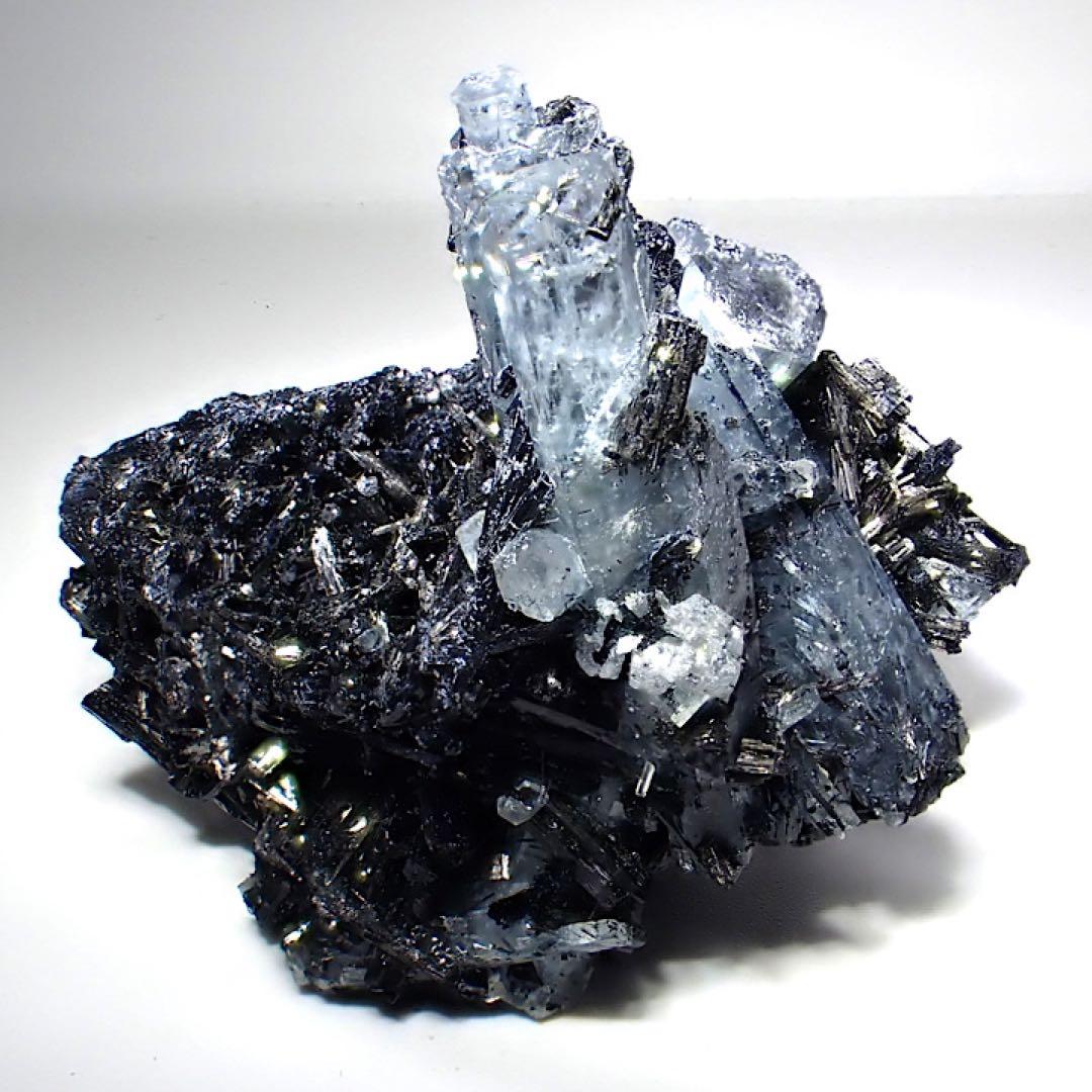 【ナミビア/エロンゴ産】アクアマリン＆ブラックトルマリン(ショール)