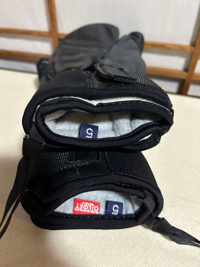 HESTRA ヘストラ サイズ5 スリーフィンガー フルレザー グローブ