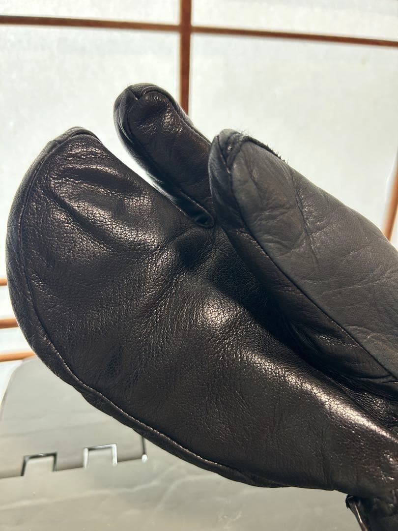 HESTRA ヘストラ サイズ5 スリーフィンガー フルレザー グローブ