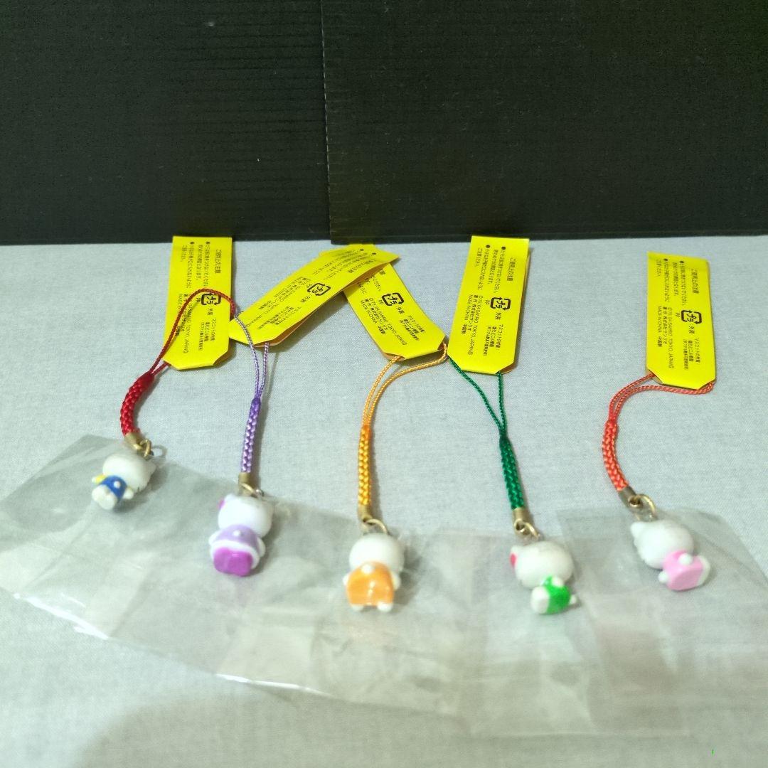 ハローキティ デイリーヤマザキオリジナル根付け 5個コンプセット