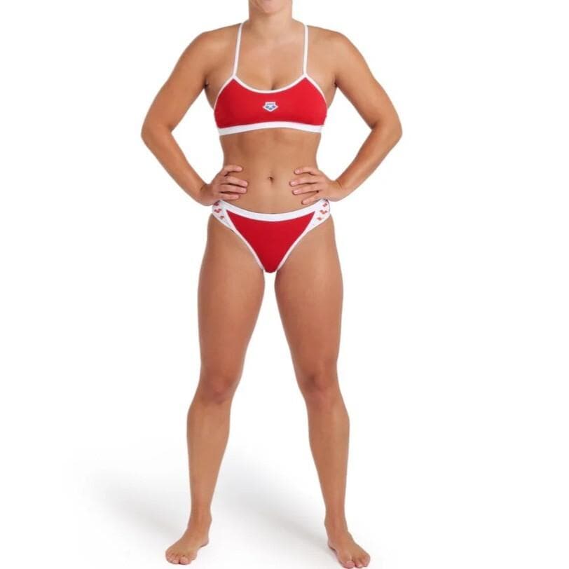 Arena 女性用 ビーチバレー ツーピース ビキニ ブルマ Red USA26