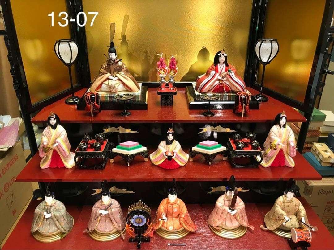13 木目込み人形 真多呂人形の雛人形15人揃 五段飾り「千代木 雛」