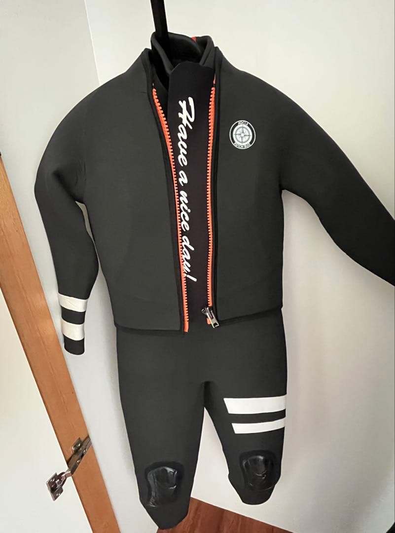 【中古5mmウェット】シーガルウェットスーツ半袖/セパレートジャケット付き