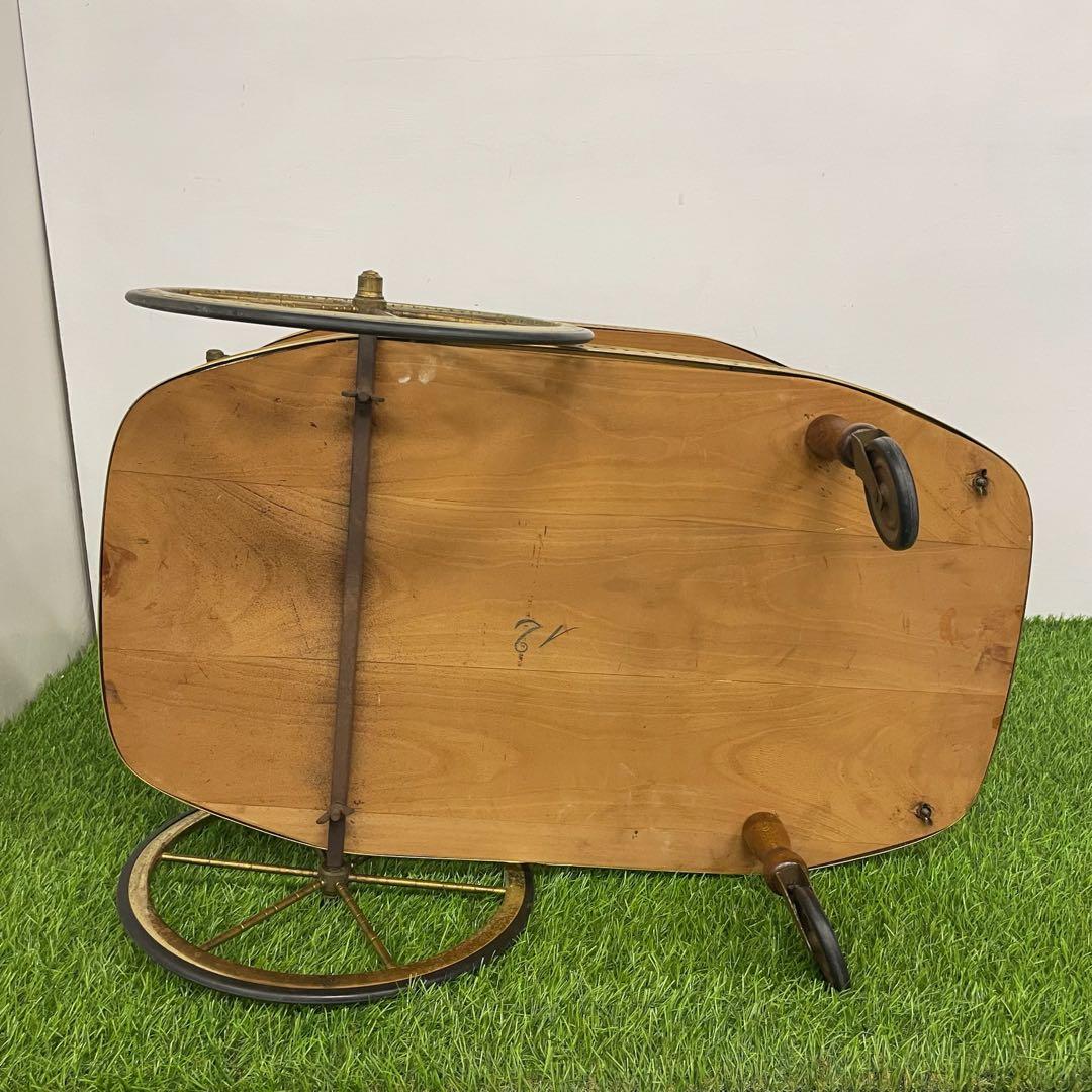 ワゴン キッチンワゴン イタリア製 アンティーク　象嵌