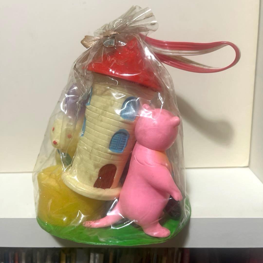 タケミ製 山ねずみ ロッキーチャック ソフビ フィギュア セット 当時物