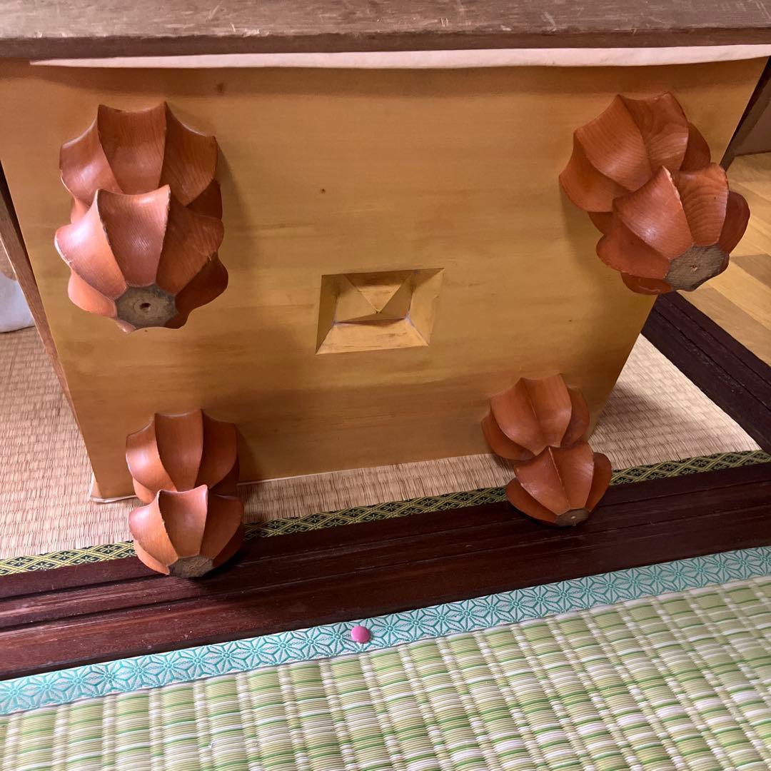 足付き木製囲碁セット　ヘソあり