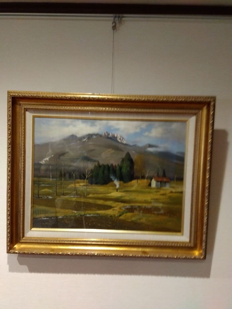 油絵　妙高山廬　ｐ１２