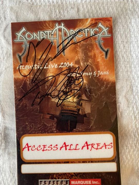 【激レア】ソナタアークティカ直筆サイン