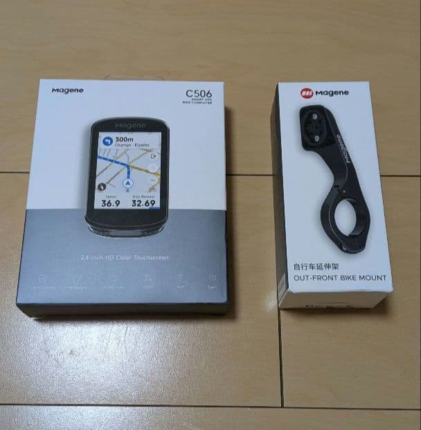 Magene C506 GPS ナビ サイコン マウント付き タッチパネル式