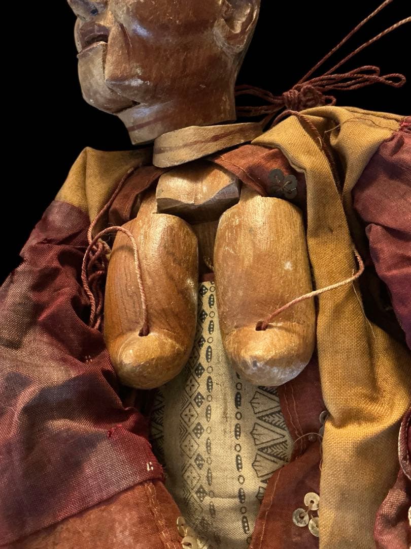 ⭐️激レア⭐️ビルマ人形⭐️伝統的な木製人形のマリオネット⭐️アンティーク‼️ヴィンテージ