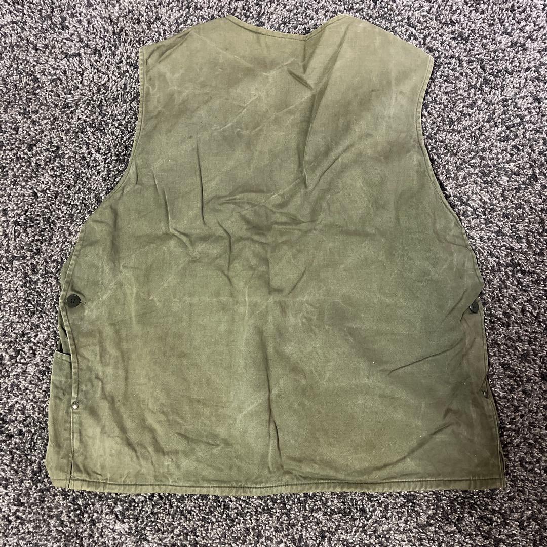 激レア 40s ヴィンテージ ハンティングベスト ユーロ 古着 希少 オリーブ