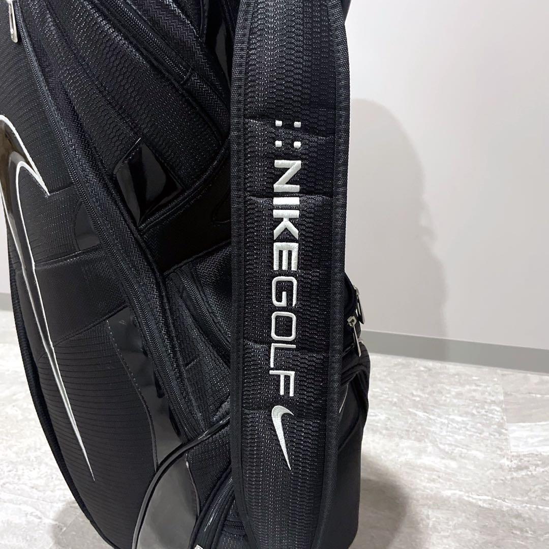 未使用級 ナイキ ゴルフ キャディバッグ ブラック ゴルフバッグ ロゴ